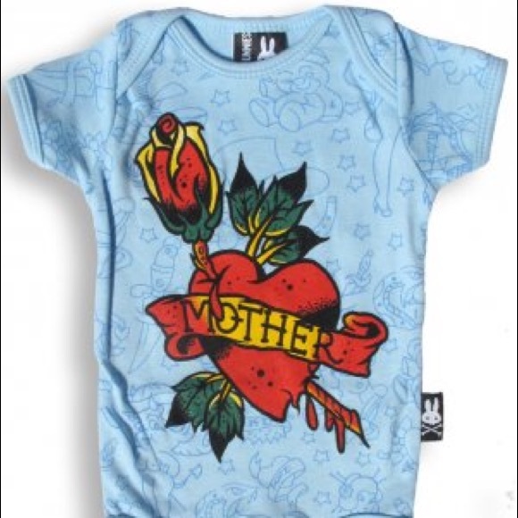 Mother Tattoo Style Baby Bodysuit One Piece - Picture 1 of 1